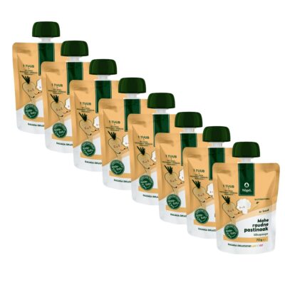 8-PACK: Organic iron fortified parsnip with cauliflower, 70 g x 8
