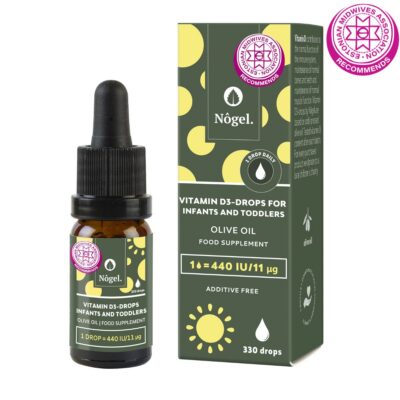 D3-drops for babies and toddlers with olive oil, 440 IU/11 μg, 10 ml
