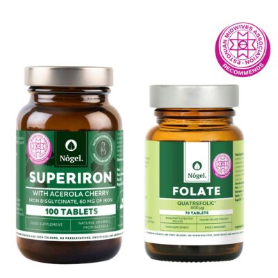 Pregnancy combo 2: Superiron 60 mg and folate, Quatrefolic®