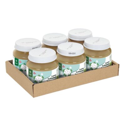 6-PACK: Iron fortified organic cauliflower, 120 g x 6