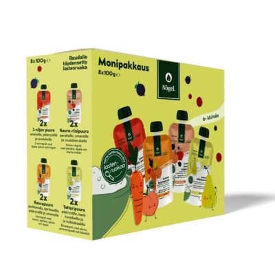 MULTIPACK: Buckwheat porridge, 3-grain porridge, oat-rice porridge, oat porridge, 8 x 100 g