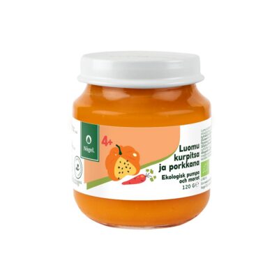 Iron fortified organic pumpkin with carrot, 120 g