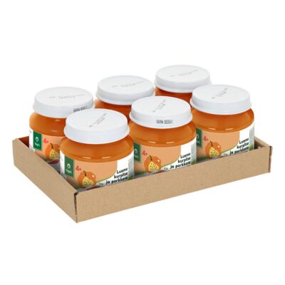 6-PACK: Iron fortified organic pumpkin with carrot, 120 g x 6